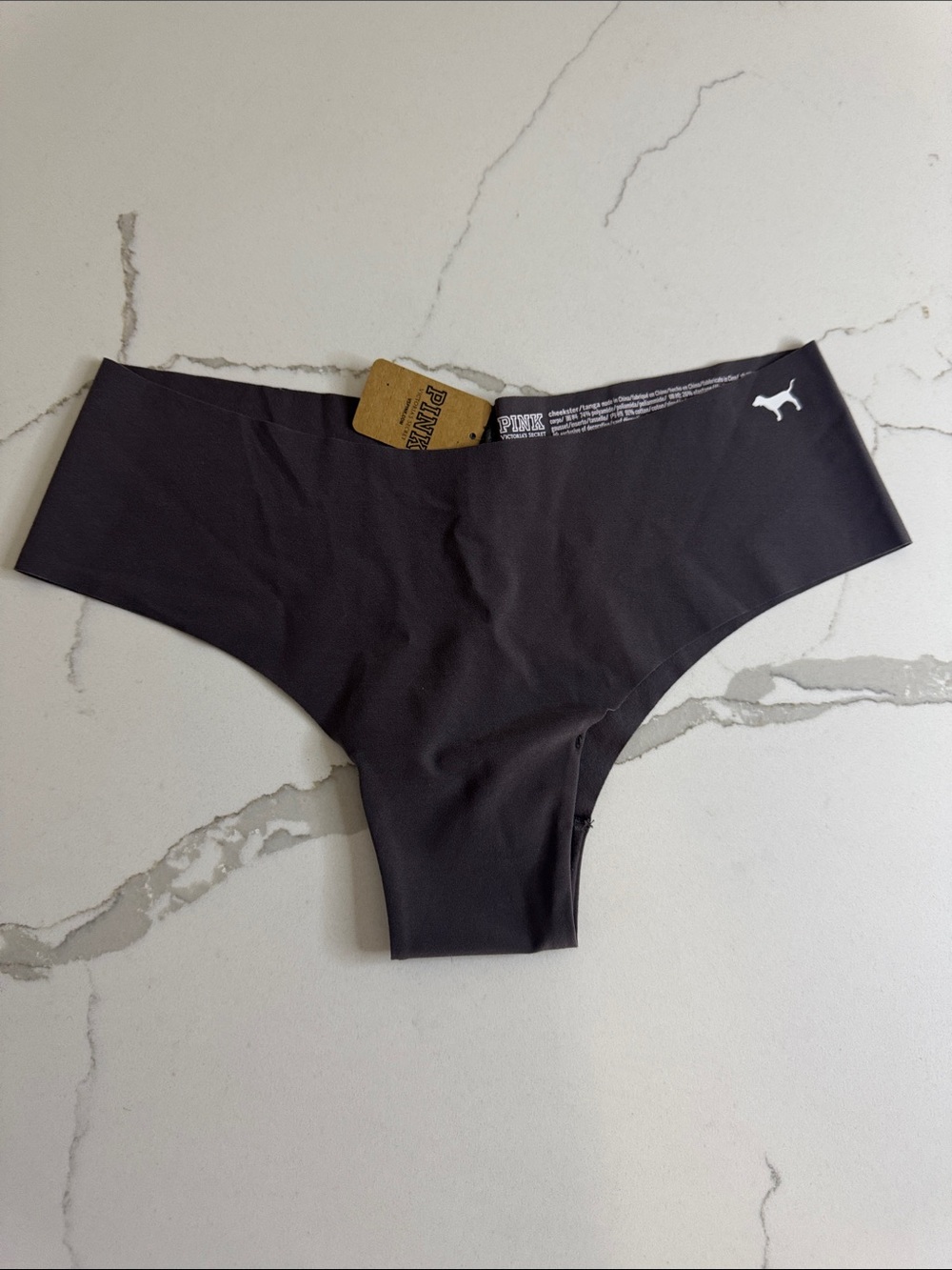 PINK Victoria's Secret Dark Grey Seamless Hipster Panty S/P